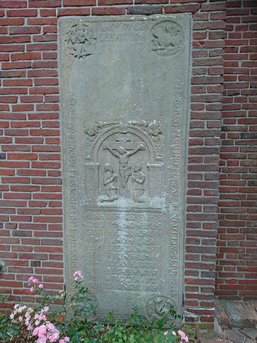 Historischer Grabstein St. Pankratius Ochsenwerder