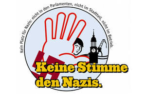 Keine Stimme den Nazis - Logo - Copyright: Bündnis gegen Rechts