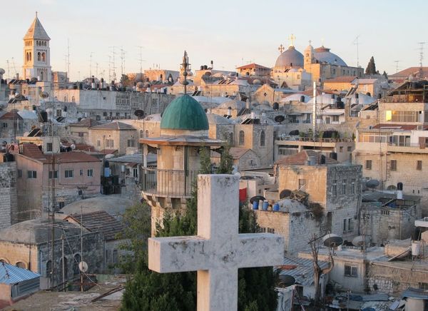 - Copyright: Marion Mathes Ansicht Jerusalem mit Felsendom - Copyright: Marion Mathes