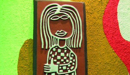 Figur Hundertwasserhaus Elbradweg Magdeburg - Copyright: Idalena Urbach