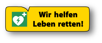 In unseren Gemeinderäumen befindet sich ein Defribillator.