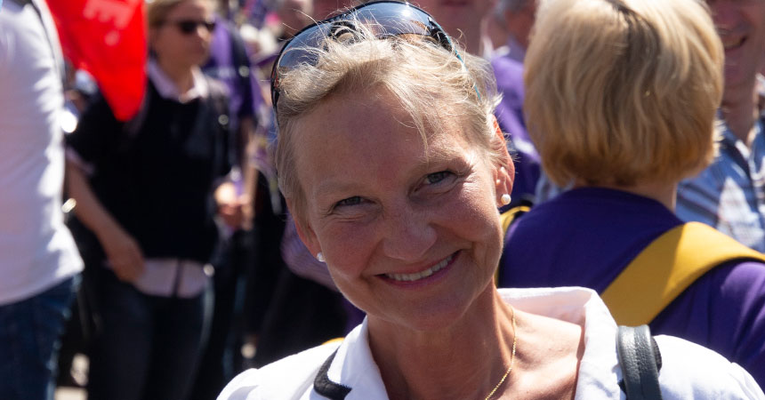 Bischöfin Kirsten Fehrs sagte: "74 Jahre Frieden haben wir in Europa, das ist ein echter Schatz."